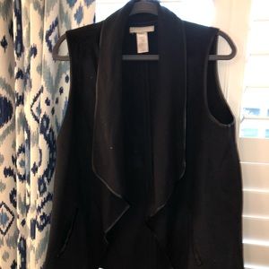 Talbots Black Vest